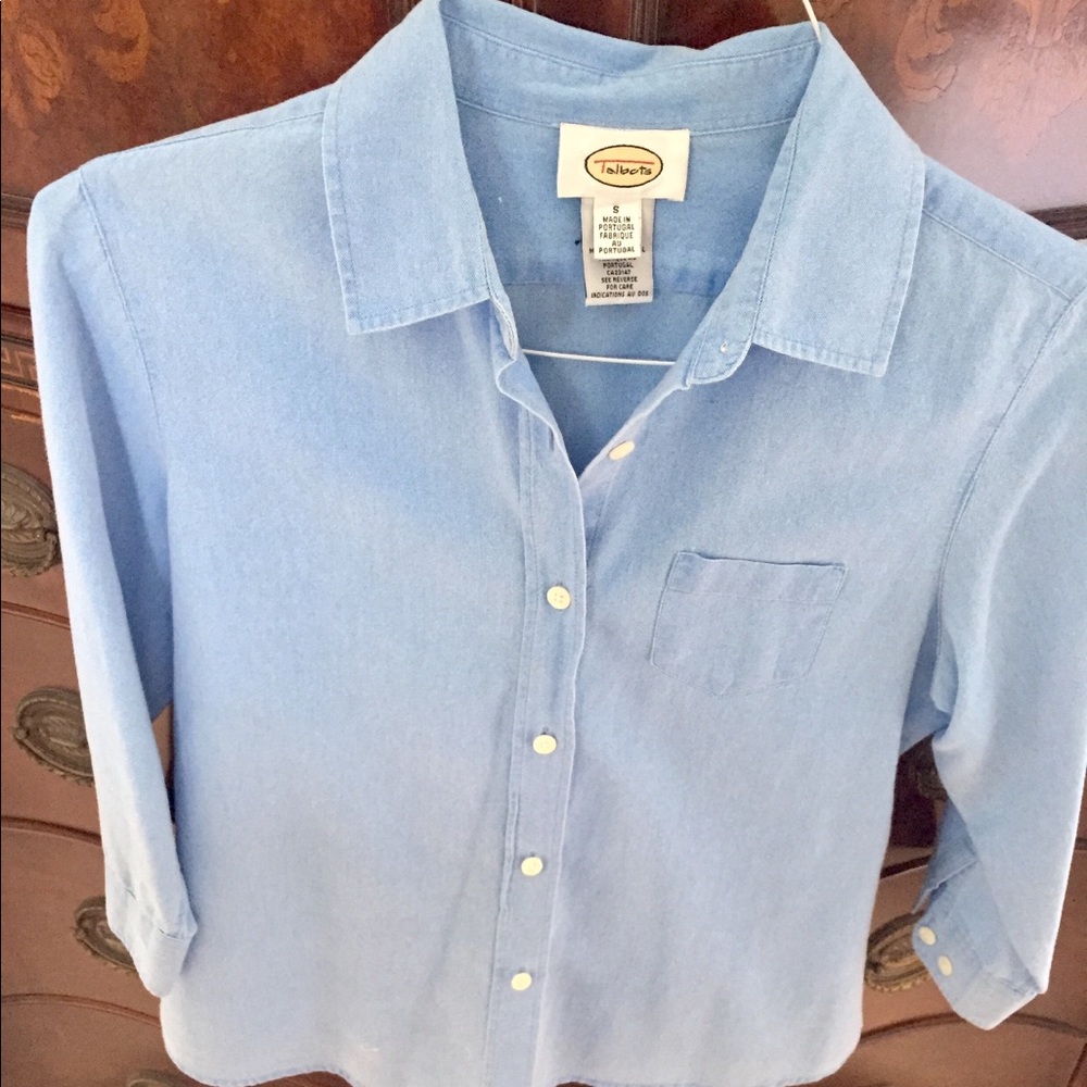 Talbots Button Down Blouse - image 1